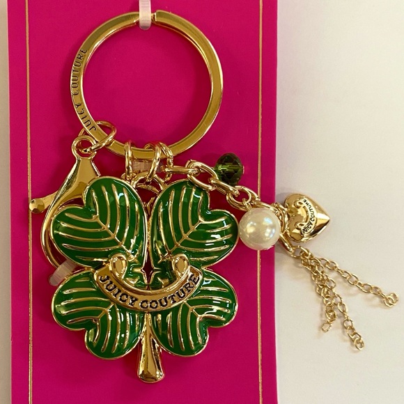 Juicy Couture Lucky Clover Keychain - Picture 1 of 4